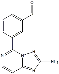 3-(2-Amino[1,2,4]triazolo[1,5-c]pyrimidin-5-yl)benzaldehyde 结构式