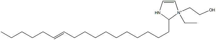 1-Ethyl-2-(11-heptadecenyl)-1-(2-hydroxyethyl)-4-imidazoline-1-ium 结构式