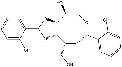 2-O,6-O:3-O,4-O-Bis(2-chlorobenzylidene)-L-glucitol 结构式