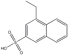 4-Ethyl-2-naphthalenesulfonic acid 结构式