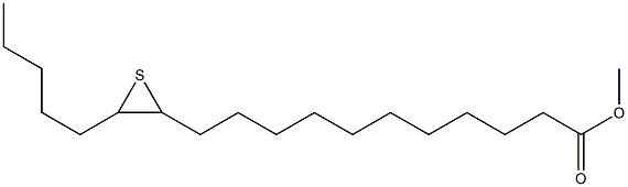 12,13-Epithiooctadecanoic acid methyl ester 结构式