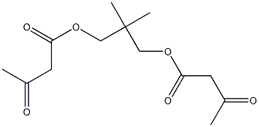 Bisacetoacetic acid 2,2-dimethylpropane-1,3-diyl ester 结构式