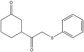 3-[1-Oxo-2-(phenylthio)ethyl]cyclohexan-1-one 结构式