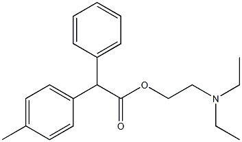 2-Phenyl-2-(p-tolyl)acetic acid 2-(diethylamino)ethyl ester 结构式