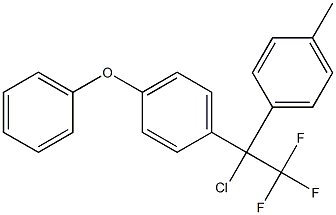 1-Chloro-1-(4-phenoxyphenyl)-1-(4-methylphenyl)-2,2,2-trifluoroethane 结构式