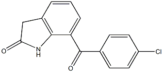 7-(4-Chlorobenzoyl)-1H-indol-2(3H)-one 结构式