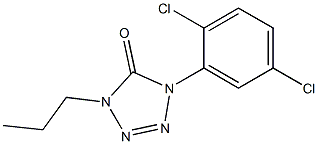 1-(2,5-Dichlorophenyl)-4-propyl-1H-tetrazol-5(4H)-one 结构式