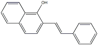 2-(2-Phenylethenyl)naphthalen-1-ol 结构式