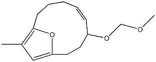 (5Z)-4-(Methoxymethoxy)-11-methyl-13-oxabicyclo[8.2.1]trideca-1(12),5,10-triene 结构式