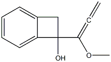 1,2-Dihydro-1-(1-methoxy-1,2-propadienyl)benzocyclobuten-1-ol 结构式