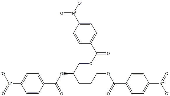 [R,(-)]-1,2,5-Pentanetriol tris(p-nitrobenzoate) 结构式