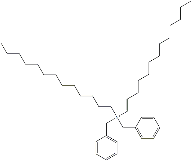 Di(1-tridecenyl)dibenzylaminium 结构式