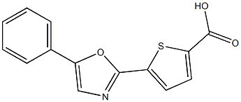 5-(5-Phenyloxazol-2-yl)thiophene-2-carboxylic acid 结构式