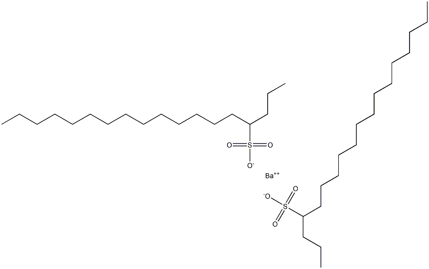 Bis(octadecane-4-sulfonic acid)barium salt 结构式