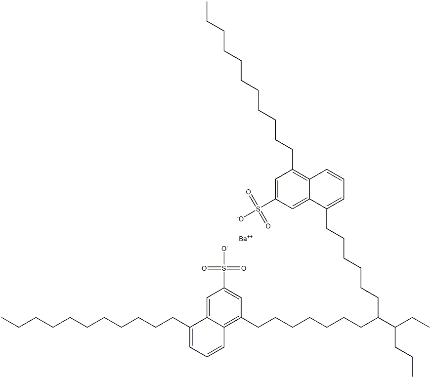Bis(4,8-diundecyl-2-naphthalenesulfonic acid)barium salt 结构式