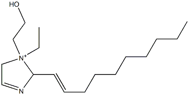 2-(1-Decenyl)-1-ethyl-1-(2-hydroxyethyl)-3-imidazoline-1-ium 结构式