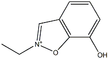 2-Ethyl-7-hydroxy-1,2-benzisoxazol-2-ium 结构式