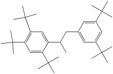 2-(2,4,5-Tri-tert-butylphenyl)-1-(3,5-di-tert-butylphenyl)propane 结构式