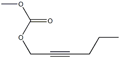 Carbonic acid methyl 2-hexynyl ester 结构式