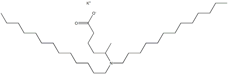 5-(Ditridecylamino)hexanoic acid potassium salt 结构式
