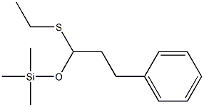3-Phenylpropionaldehyde O-trimethylsilyl-S-ethyl thioacetal 结构式