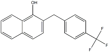 2-[4-(Trifluoromethyl)benzyl]-1-naphthol 结构式