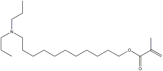 Methacrylic acid 11-(dipropylamino)undecyl ester 结构式