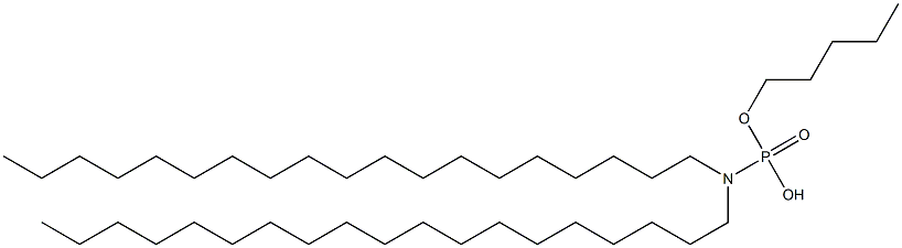 N,N-Dinonadecylamidophosphoric acid hydrogen pentyl ester 结构式