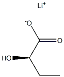 (2R)-2-Hydroxybutyric acid lithium salt 结构式
