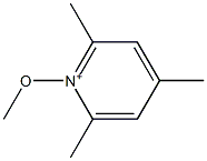 2,4,6-Trimethyl-1-methoxypyridinium 结构式