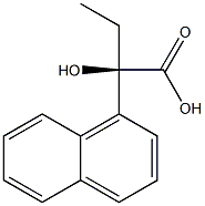 [R,(-)]-2-(1-Naphtyl)-2-hydroxybutyric acid 结构式