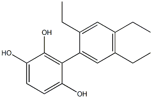 3-(2,4,5-Triethylphenyl)benzene-1,2,4-triol 结构式
