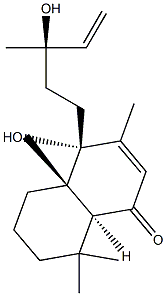 9,13-Dihydroxy-7,14-labdadien-6-one 结构式