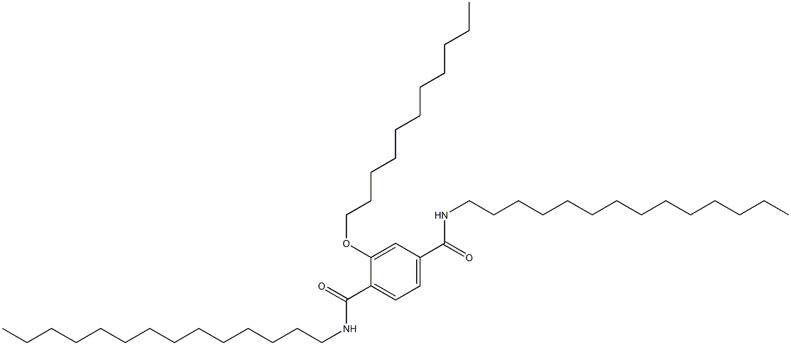 2-(Undecyloxy)-N,N'-ditetradecylterephthalamide 结构式