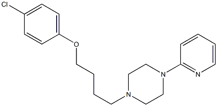 1-[4-(4-Chlorophenoxy)butyl]-4-(2-pyridyl)piperazine 结构式