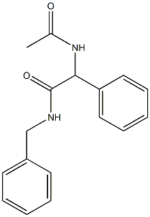 2-Acetylamino-2-phenyl-N-benzylacetamide 结构式