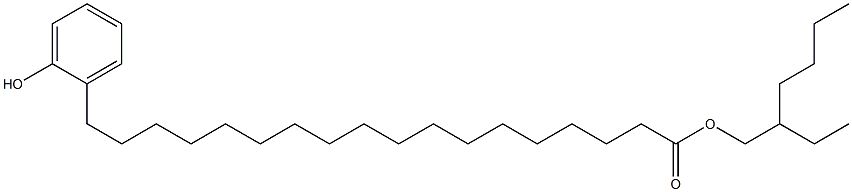 18-(2-Hydroxyphenyl)stearic acid 2-ethylhexyl ester 结构式