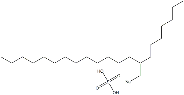 Sulfuric acid 2-heptylpentadecyl=sodium salt 结构式