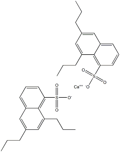Bis(6,8-dipropyl-1-naphthalenesulfonic acid)calcium salt 结构式