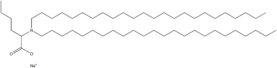 2-(Ditetracosylamino)hexanoic acid sodium salt 结构式