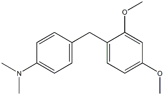 N,N-Dimethyl-4-(2,4-dimethoxybenzyl)aniline 结构式