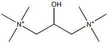 2-Hydroxy-N,N,N,N',N',N'-hexamethyl-1,3-propanediaminium 结构式