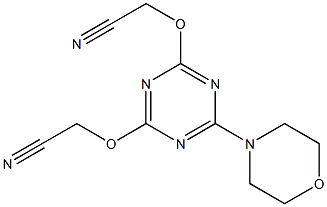 2-Morpholino-4,6-bis(cyanomethoxy)-1,3,5-triazine 结构式