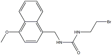 1-(2-Bromoethyl)-3-[(4-methoxy-1-naphtyl)methyl]urea 结构式