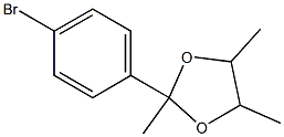 2-(4-Bromophenyl)-2,4,5-trimethyl-1,3-dioxolane 结构式