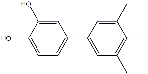4-(3,4,5-Trimethylphenyl)benzene-1,2-diol 结构式