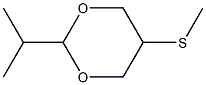 2-Isopropyl-5-(methylthio)-1,3-dioxane 结构式