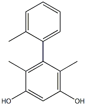 4,6-Dimethyl-5-(2-methylphenyl)benzene-1,3-diol 结构式