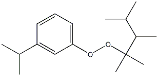 3-Isopropylphenyl 1,1,2,3-tetramethylbutyl peroxide 结构式