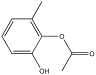 Acetic acid 2-hydroxy-6-methylphenyl ester 结构式